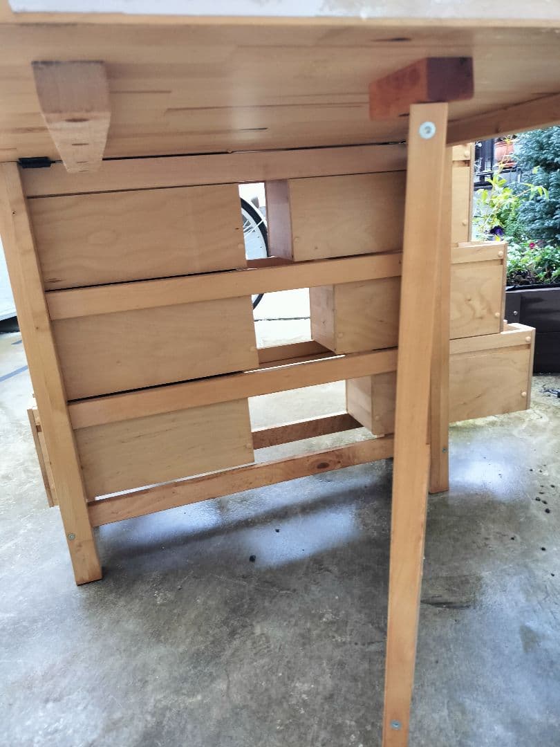 IKEA NORDEN 開閉式テーブル 引出し 説明書付き