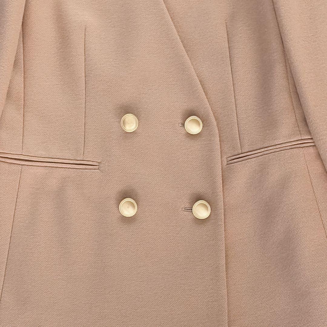 美品✨【アナイ】ダブルジャケット 金ボタン ツイルジャージＶノーカラージャケット