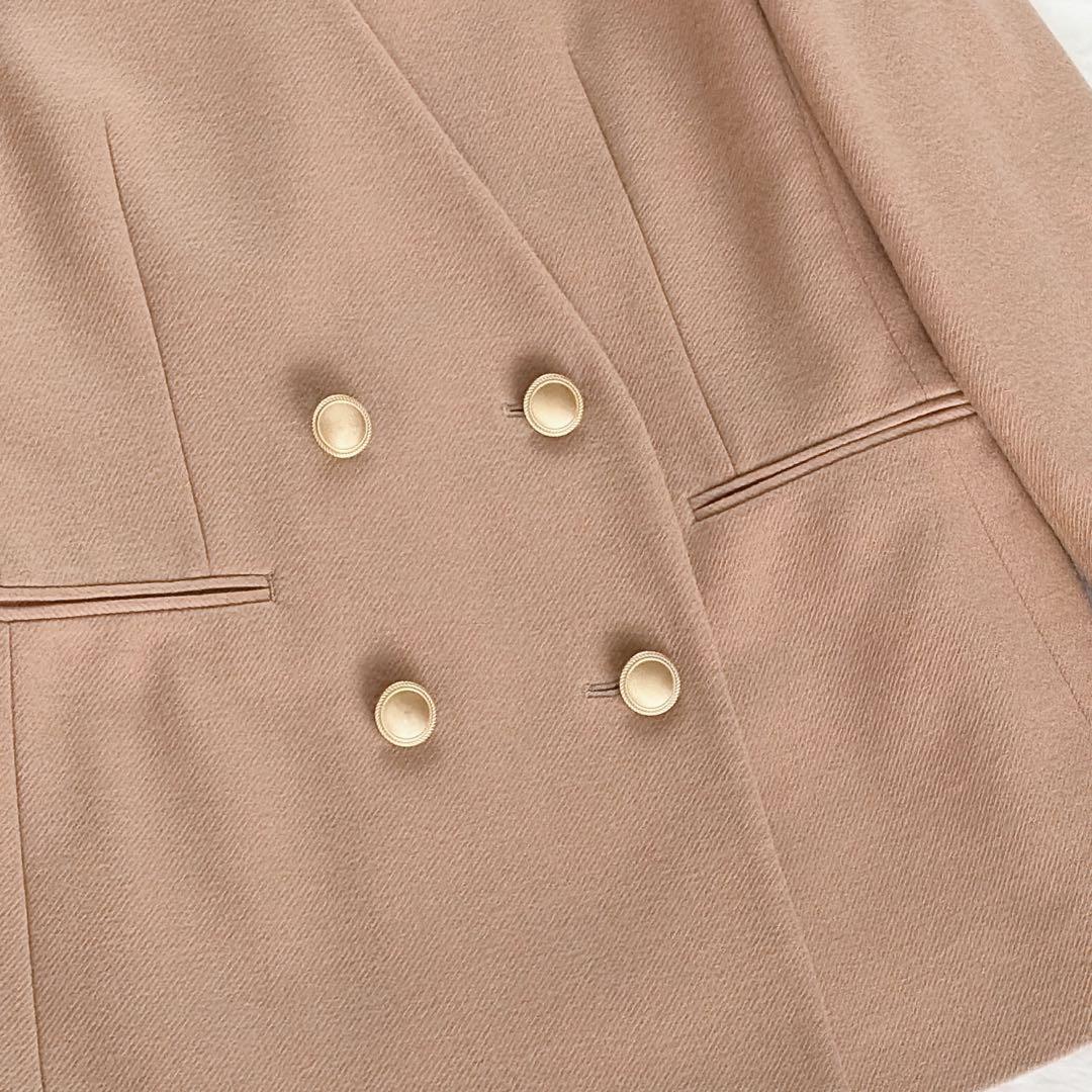 美品✨【アナイ】ダブルジャケット 金ボタン ツイルジャージＶノーカラージャケット