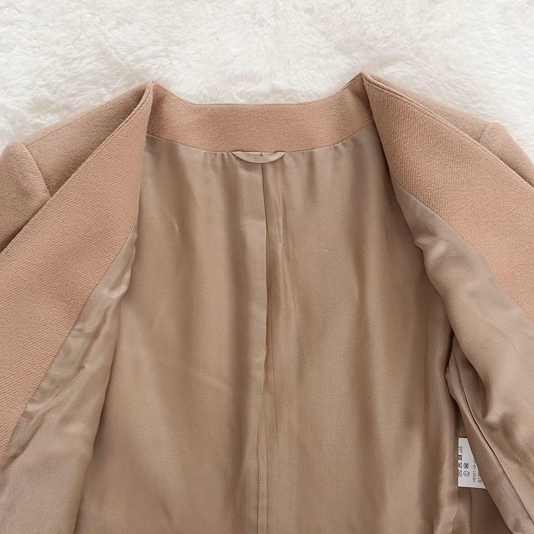 美品✨【アナイ】ダブルジャケット 金ボタン ツイルジャージＶノーカラージャケット