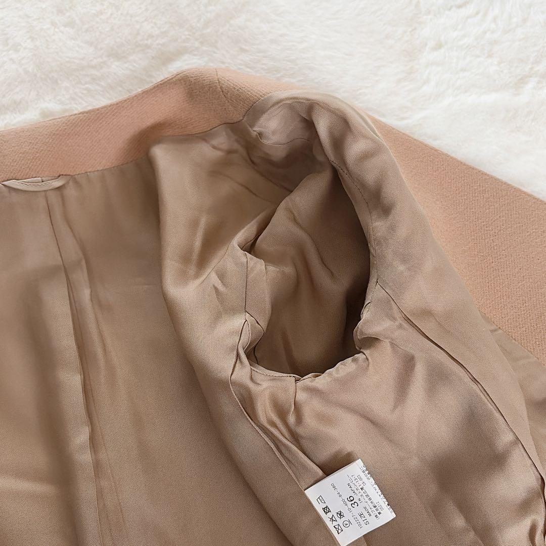 美品✨【アナイ】ダブルジャケット 金ボタン ツイルジャージＶノーカラージャケット