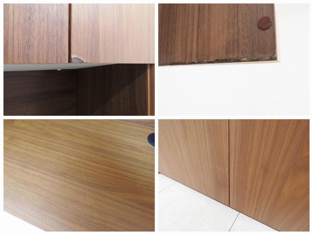 カリモク ネイビ 家電収納棚 39万 食器 キッチン レンジボード キャビネット