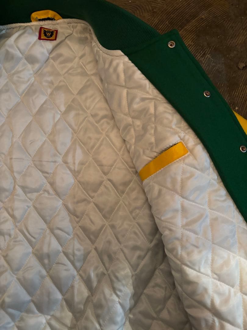 HUMAN MADE スタジャン 緑/黄 虎刺繍