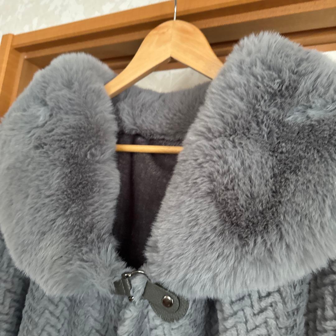 ISHIKAWA-LABO（イシカワラボ）ファー付きポンチョ 【タグ付き】