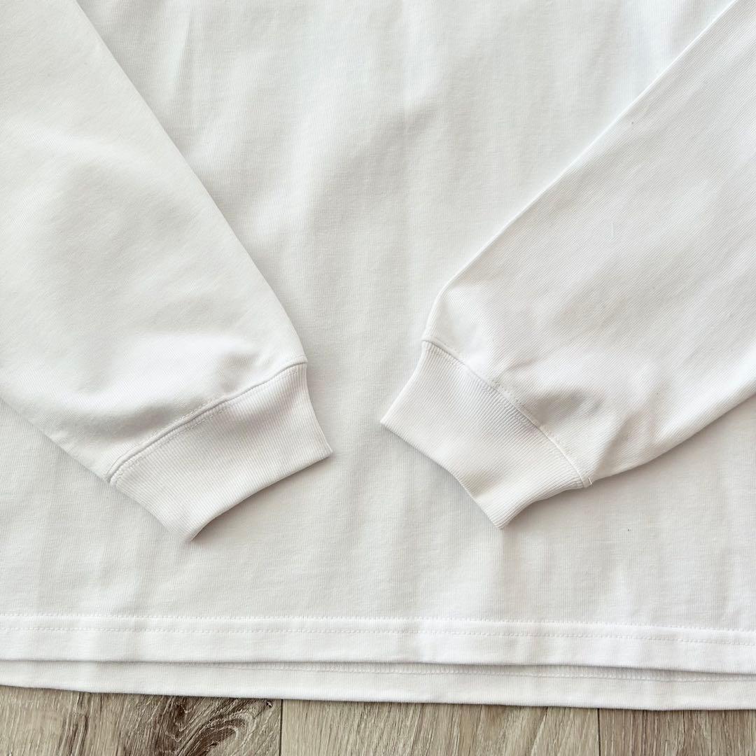 WIND AND SEA ウィンダンシー 長袖Tシャツ ロンT 白 青 L