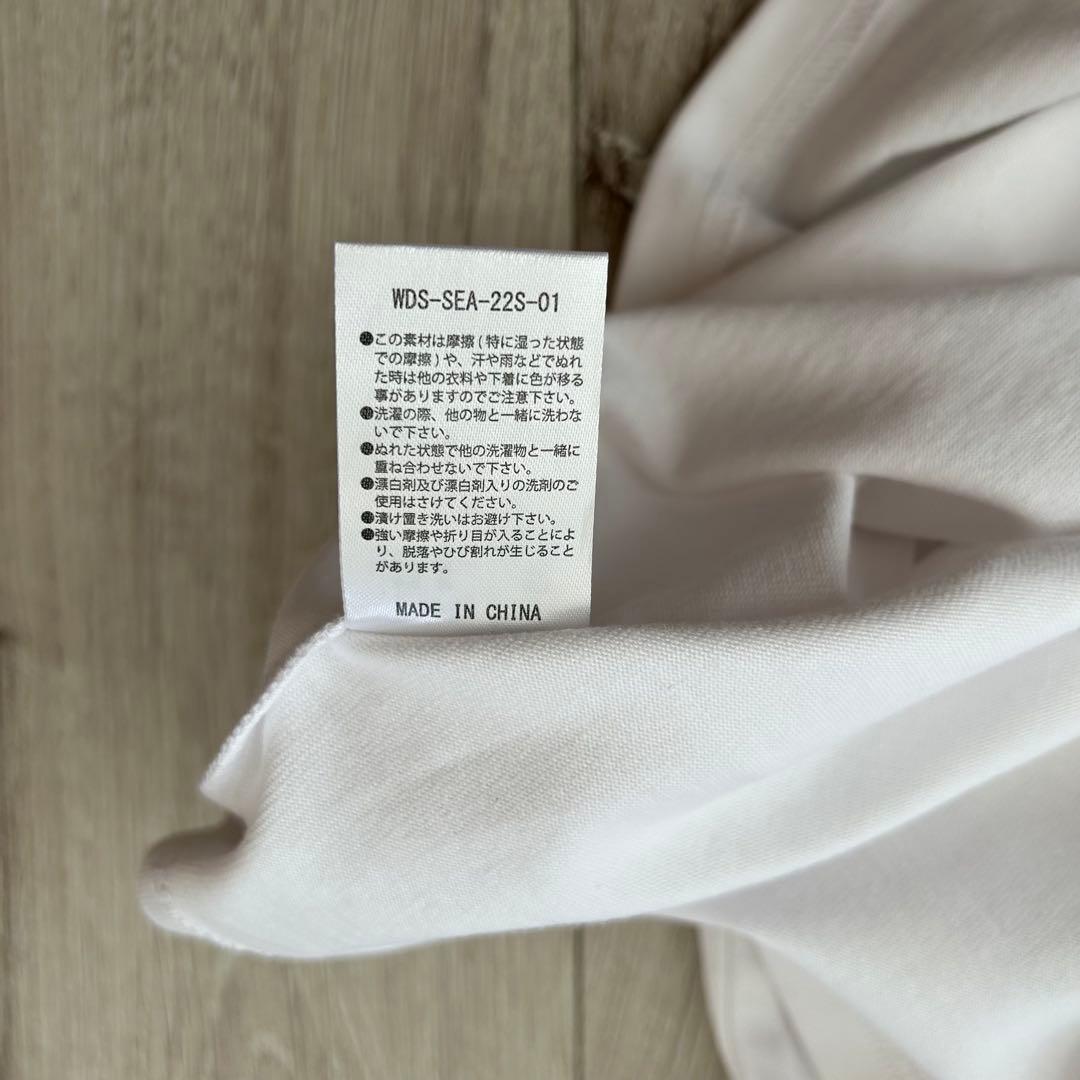 WIND AND SEA ウィンダンシー 長袖Tシャツ ロンT 白 青 L