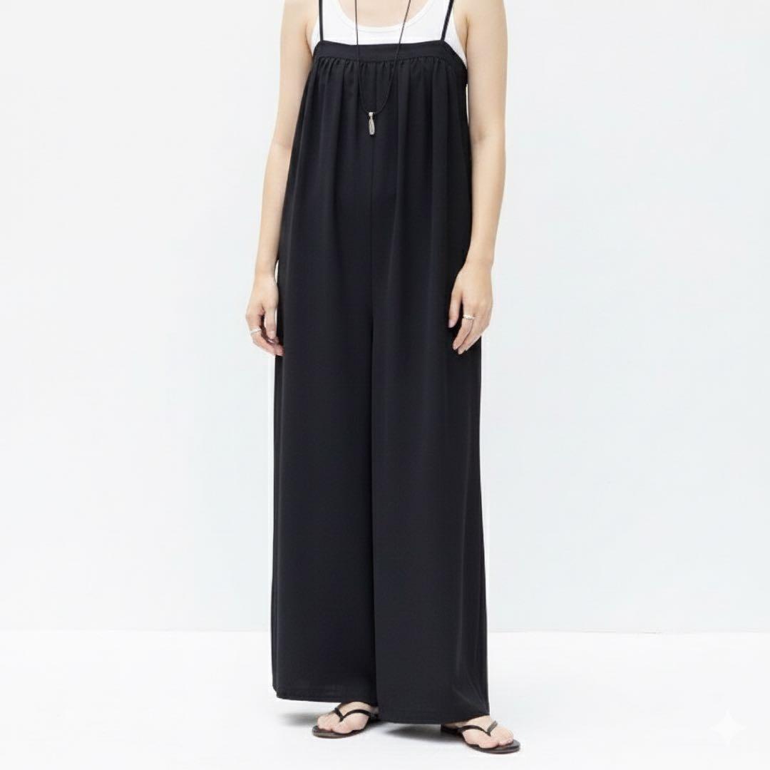 美品 2025 plage BARE サロペット 36ブラック 完売