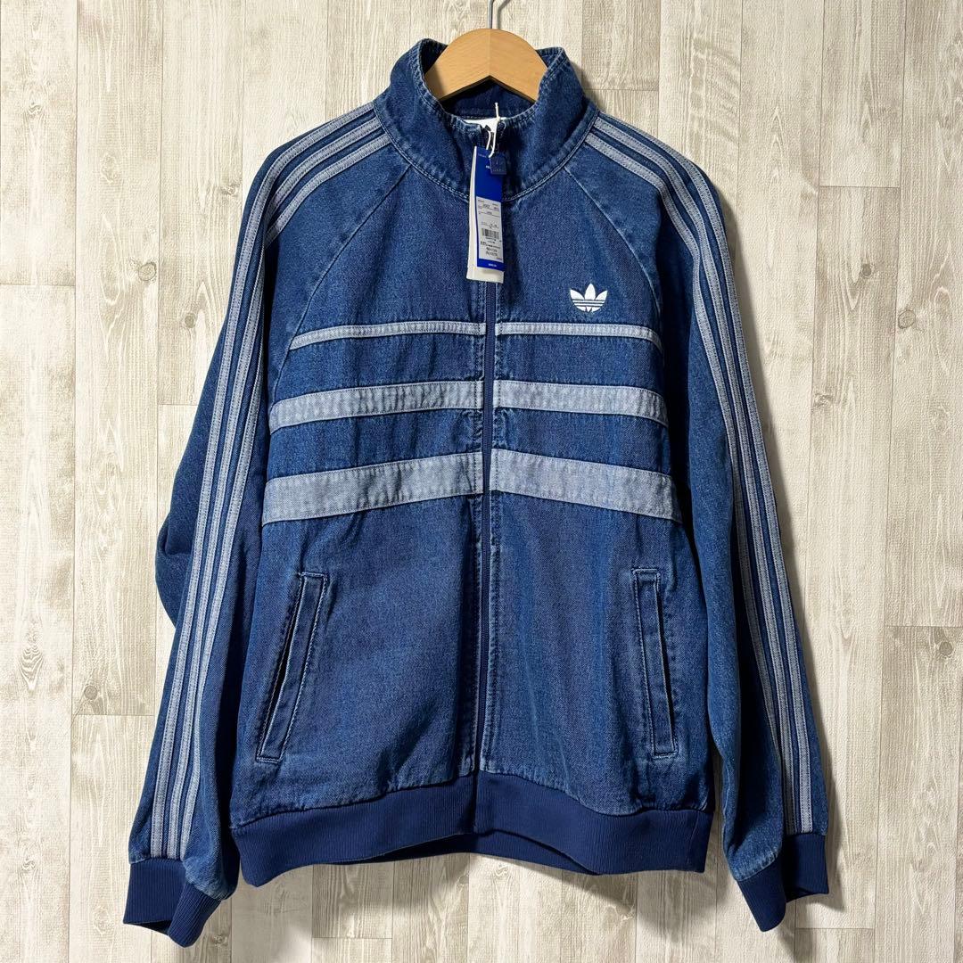 ⭐️未使用⭐️adidas ダークブルー デニムジャケット 2XLサイズ