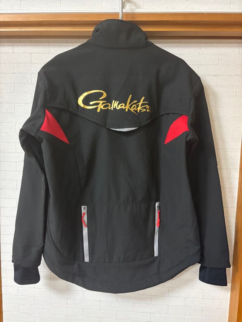 Gamakatsu フィッシングジャケット 黒/赤