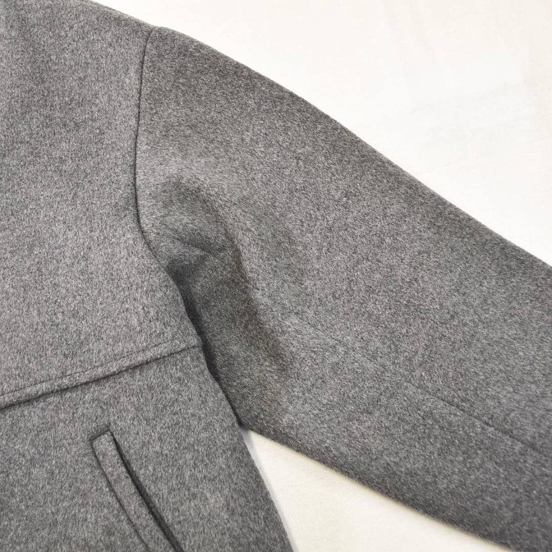 【美品】 ジャーナルスタンダード ウールコート シンプル 通勤 38 グレー♪