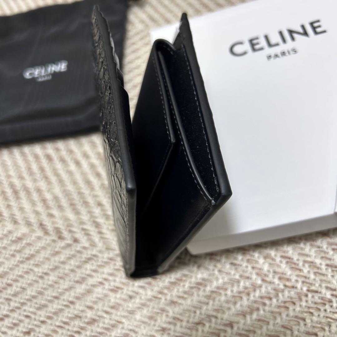美品！CELINE ブラック 二つ折り財布