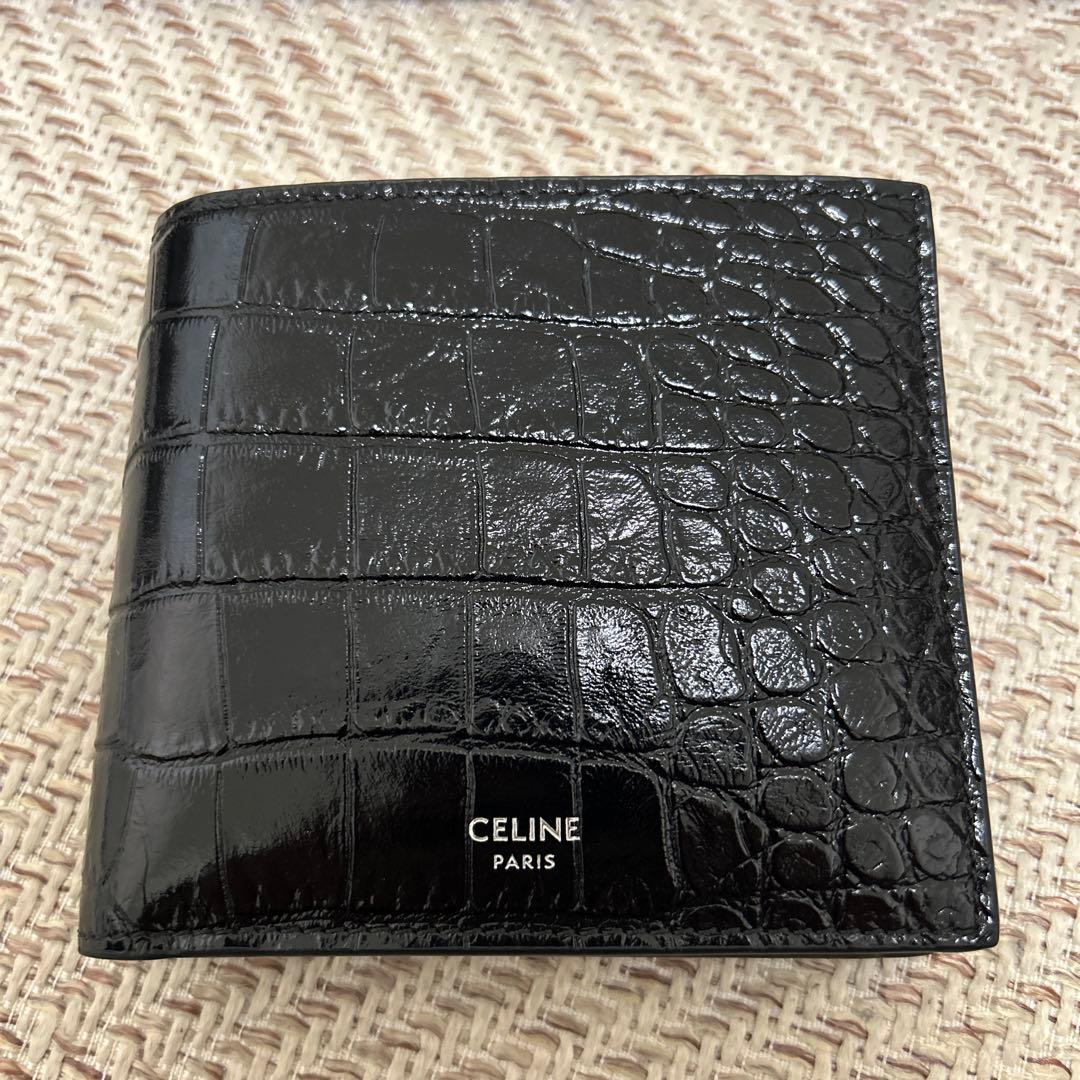 美品！CELINE ブラック 二つ折り財布