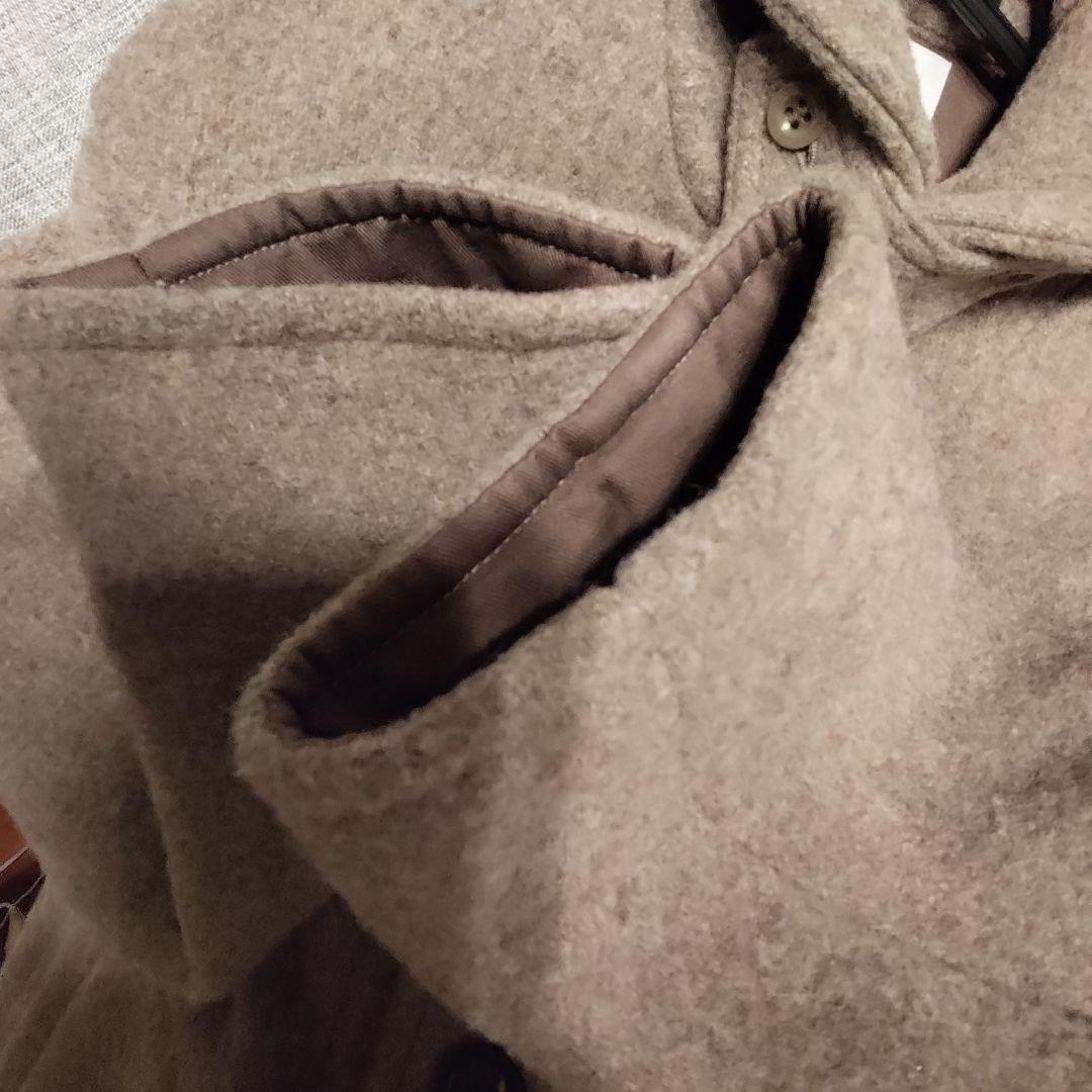 美品DANTON/ダントン　ウールラウンドカラージャケット　36　日本製　コート