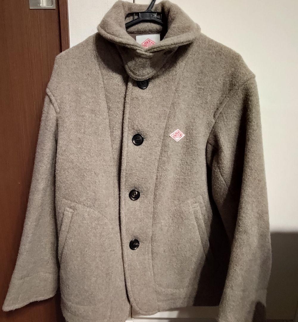 美品DANTON/ダントン　ウールラウンドカラージャケット　36　日本製　コート