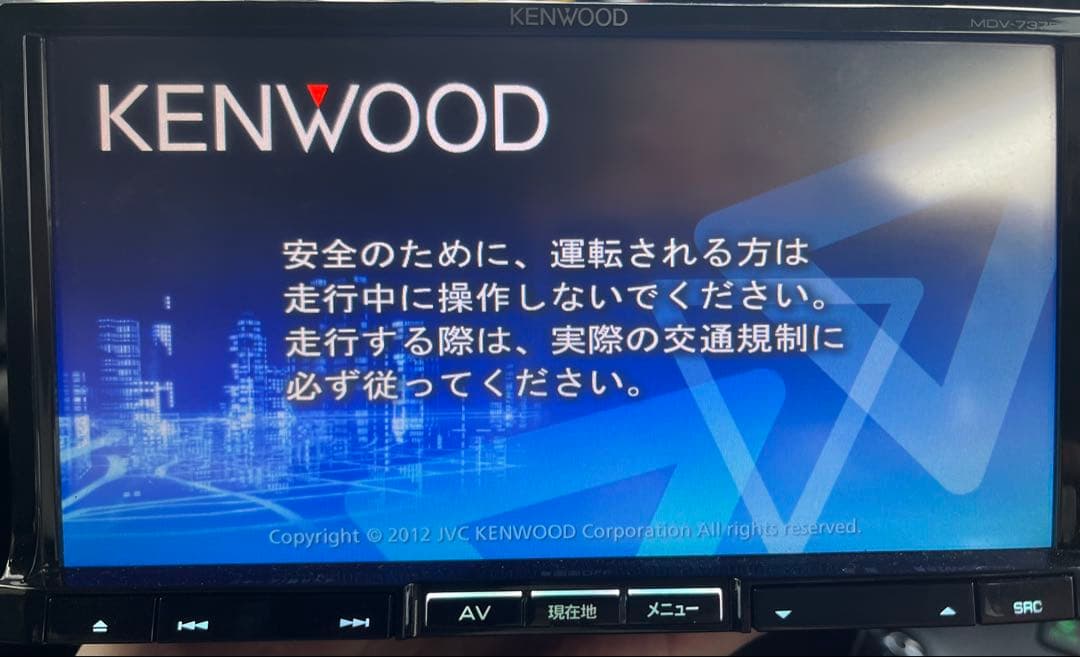 KENWOOD MDV-737DT Bluetooth フルセグ DVD再生