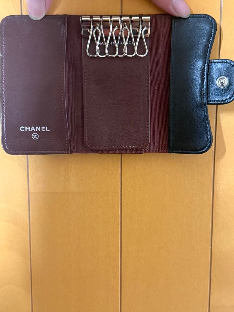 CHANEL シャネル マトラッセ 6連キーケース ブラック レザー 正規品