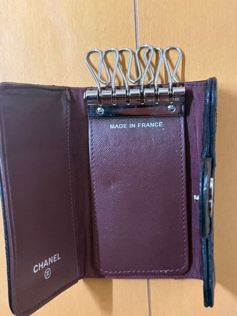 CHANEL シャネル マトラッセ 6連キーケース ブラック レザー 正規品