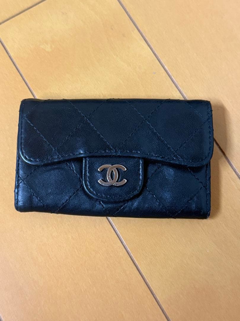 CHANEL シャネル マトラッセ 6連キーケース ブラック レザー 正規品