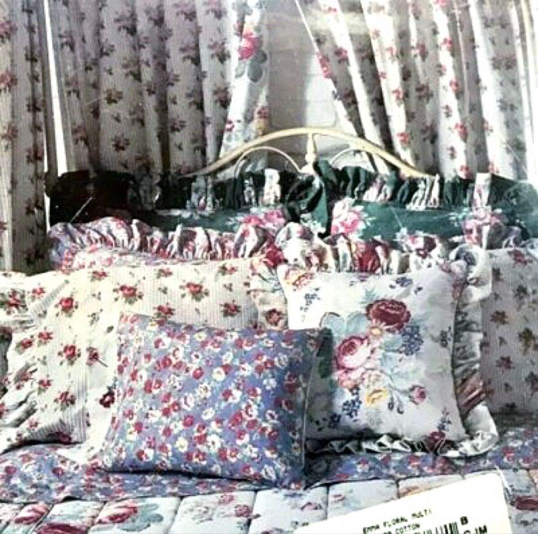 未使用⭐︎ラルフローレンホーム⭐︎ストライプx花柄⭐︎フィッテドシーツ⭐︎シングルサイズ