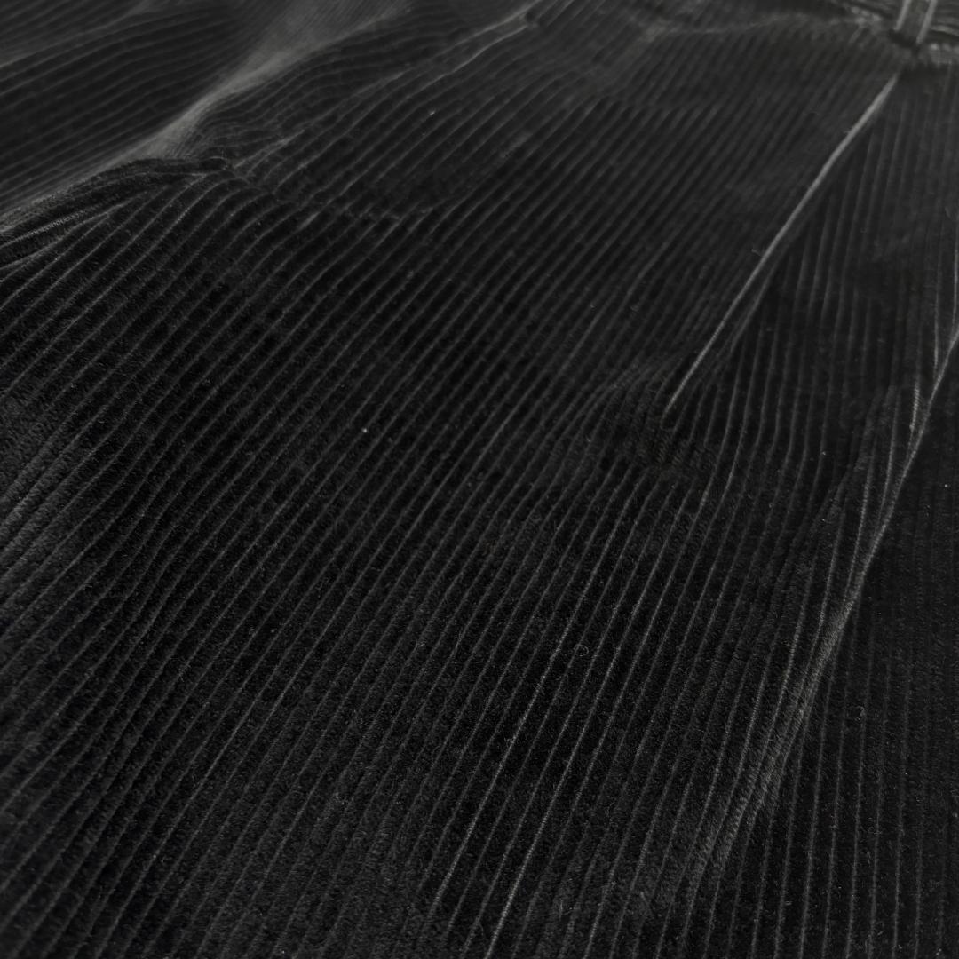 80sUSA製Brooks Brothers ブラックコーデュロイパンツ太畝37