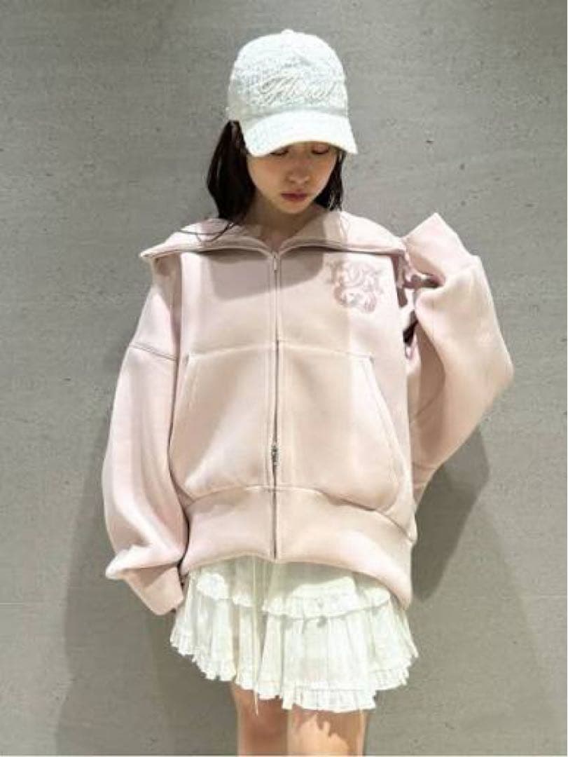 snidel ボリュームパーカー PNK ピンク