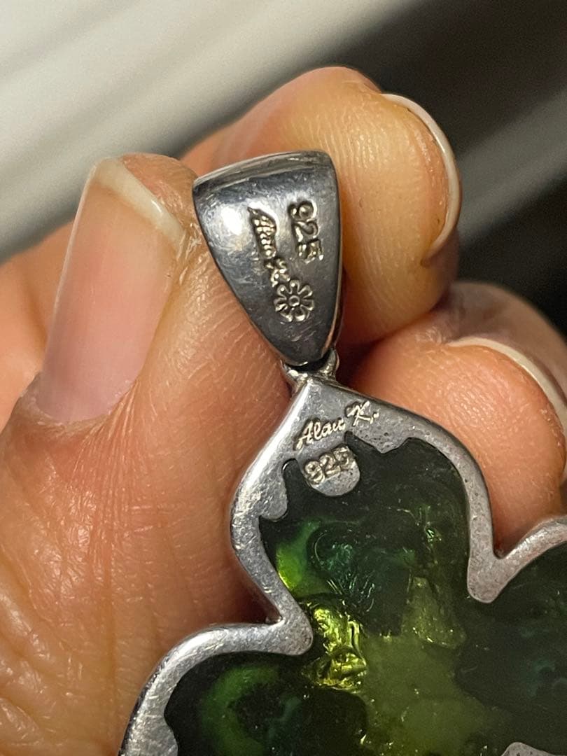 アイミイタリア製 ムラーノガラス ミルフィオリペンダント シルバー925