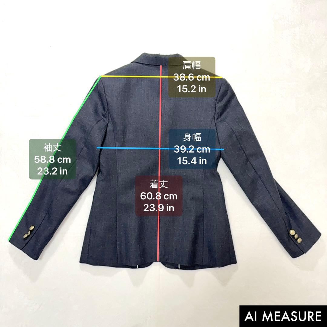 美品　EASTBOY VENUS グレー 金ボタン エンブレム付 ジャケット7