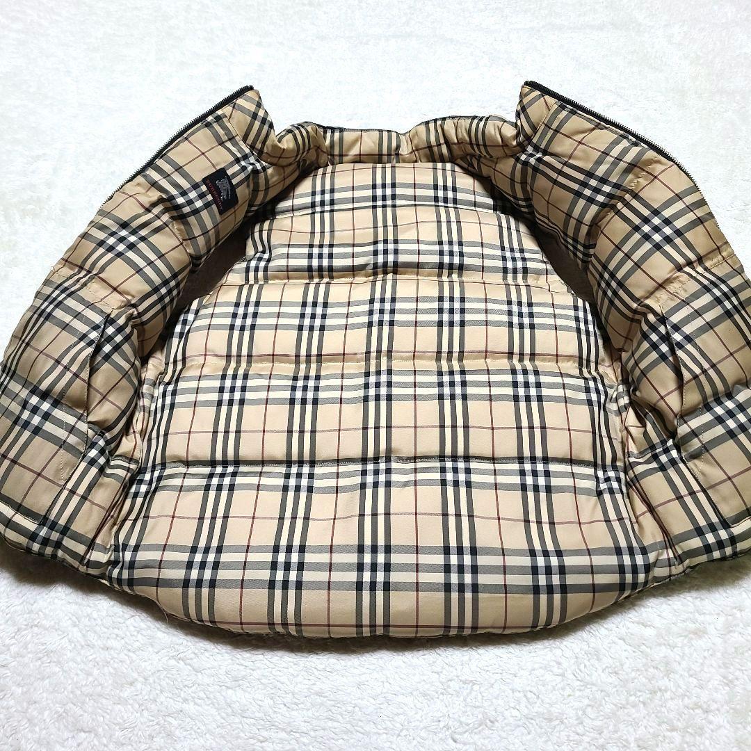 【希少】　バーバリーロンドン　リバーシブル　ダウンベスト　ノバチェック　150