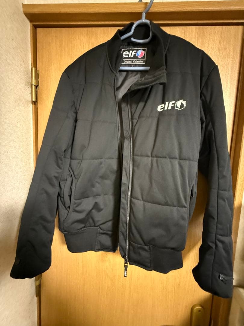ほぼ新品　elf エルフ　エステンドジャケット　黒/緑EJ-A11