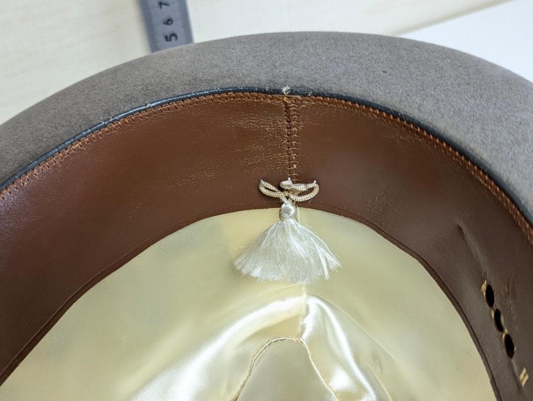 Cavanagh USAヴィンテージ ホンブルグハット グレー Mサイズ