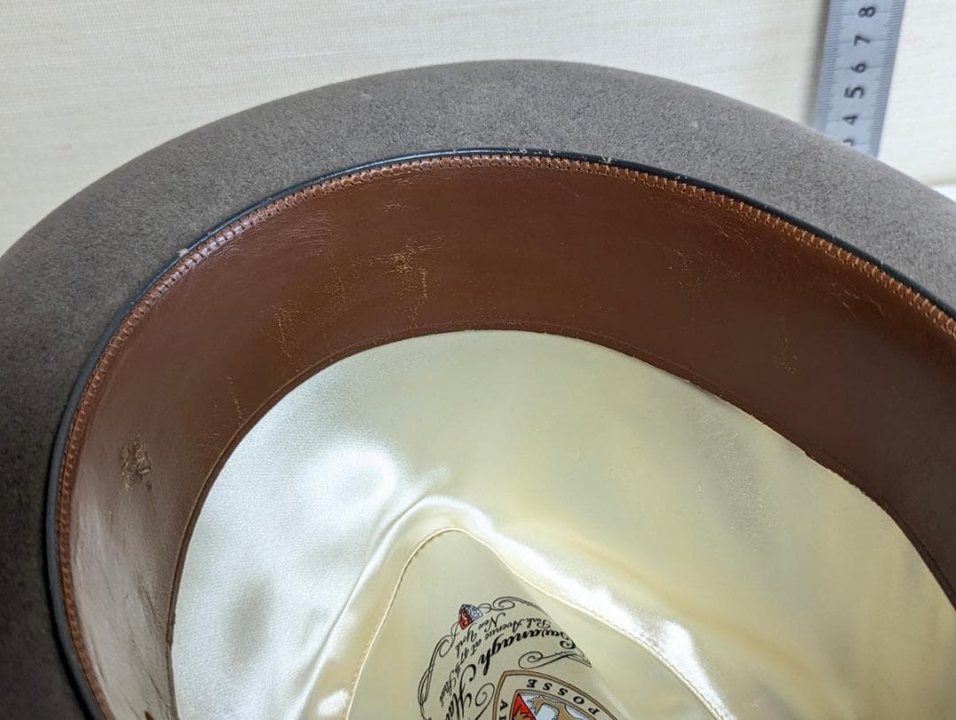 Cavanagh USAヴィンテージ ホンブルグハット グレー Mサイズ