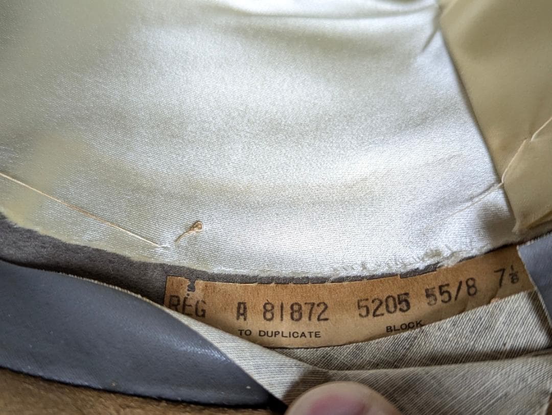 Cavanagh USAヴィンテージ ホンブルグハット グレー Mサイズ