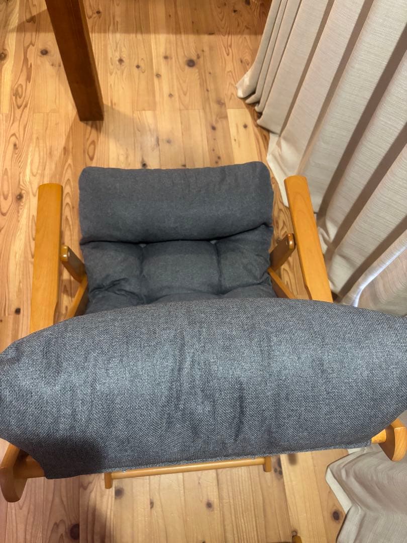 ニトリ パーソナルチェア アルシー-GY オットマン付き