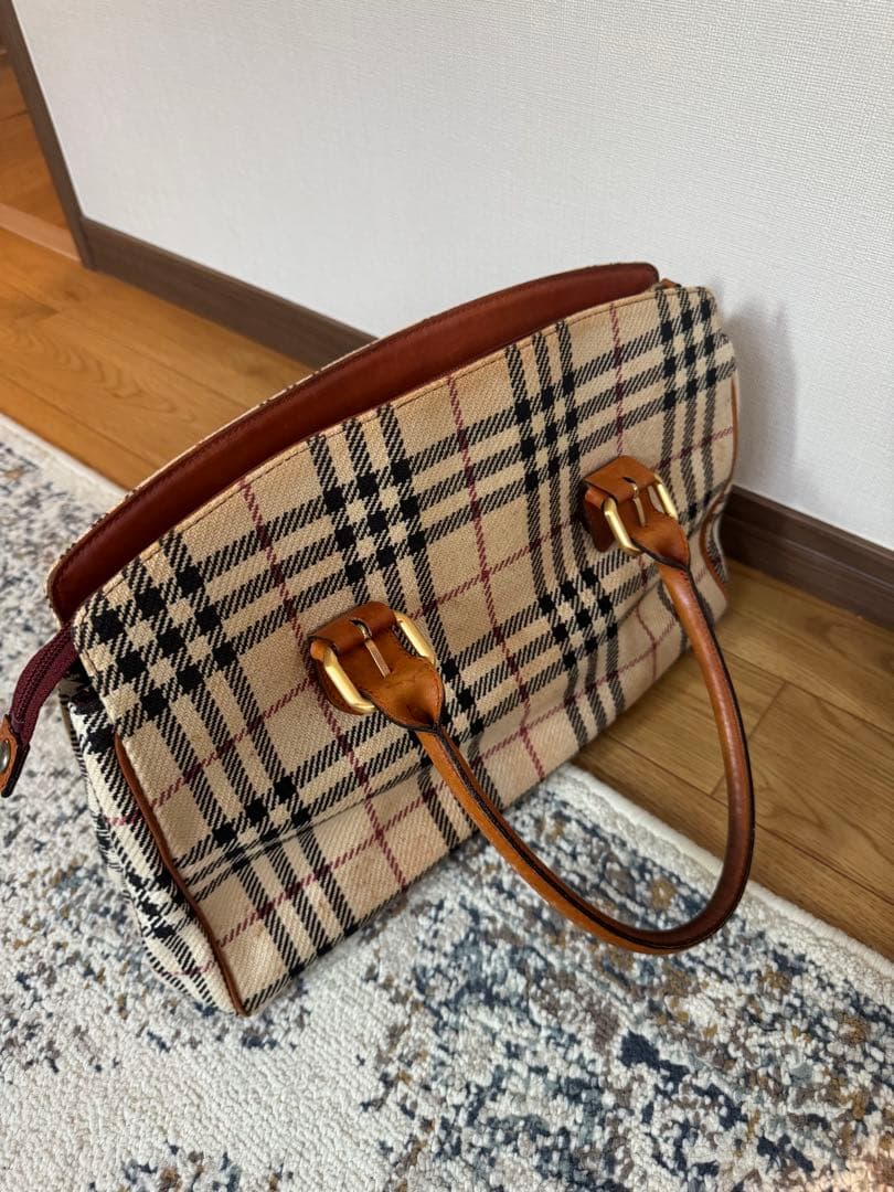 バーバリー　ハンドバッグ　ビンテージ