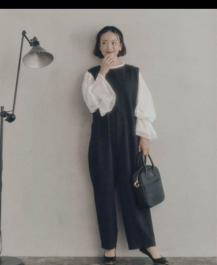 新品タグ付きPUAL CE CIN【Du noir】オールインワンサロペット