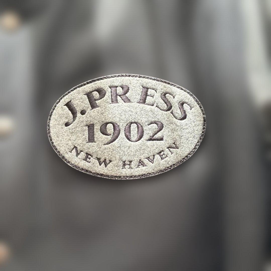 未使用品J.PRESS スタジャン L 黒 グレー