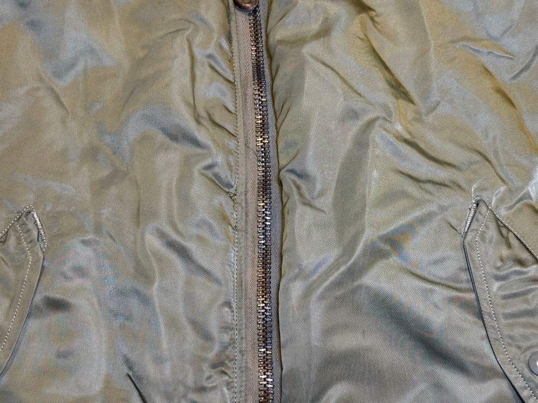 レア！★縦ステッチ70s Eタイプ GREENBRIER製 MA-1 サイズL