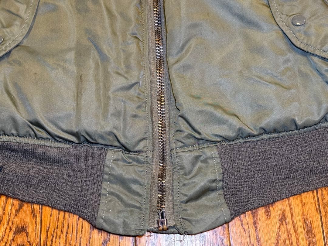 レア！★縦ステッチ70s Eタイプ GREENBRIER製 MA-1 サイズL