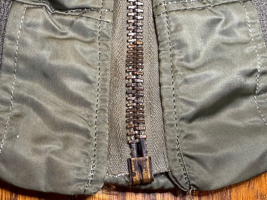 レア！★縦ステッチ70s Eタイプ GREENBRIER製 MA-1 サイズL