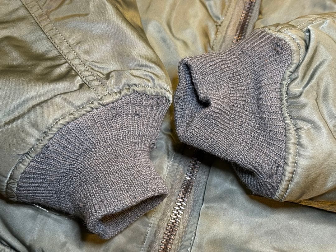 レア！★縦ステッチ70s Eタイプ GREENBRIER製 MA-1 サイズL