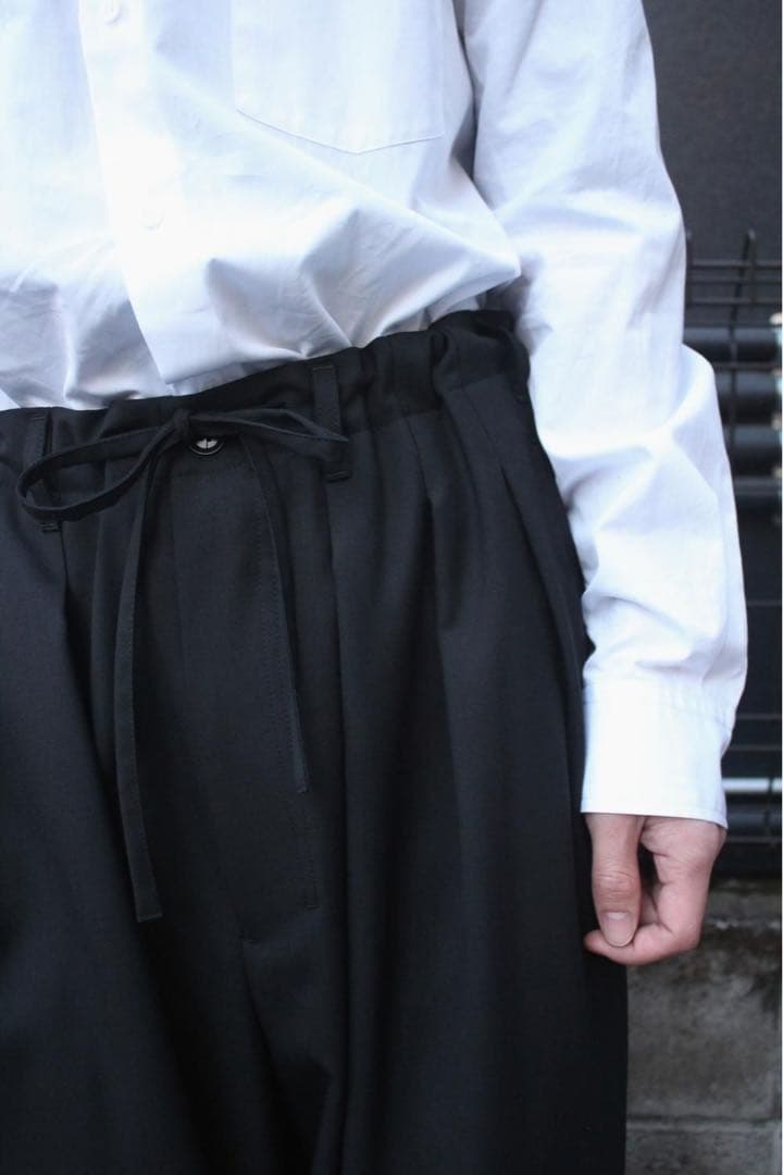 【美品】Ground Y｜ウールポリエステルギャバジンバルーンパンツ