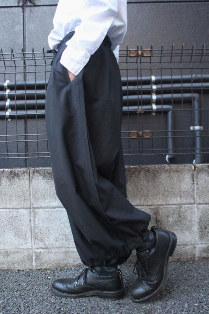 【美品】Ground Y｜ウールポリエステルギャバジンバルーンパンツ