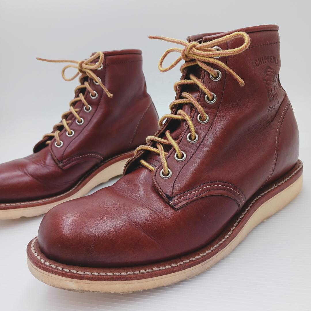チペワ US7D 6INCH PLAIN TOE BOOTS Vibraｍ