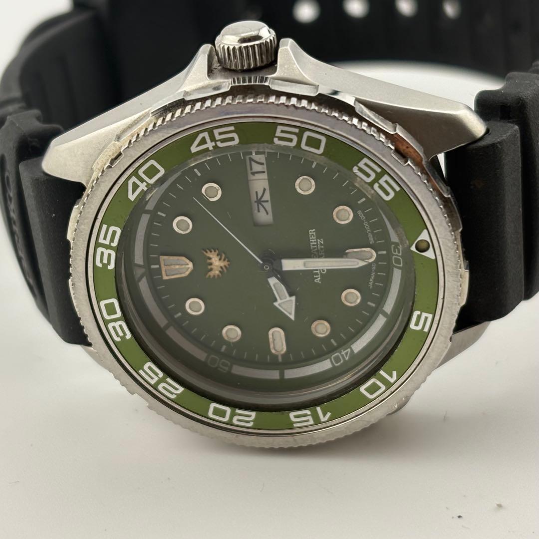 【希少】オリエント　オールウェザー　G589310-00 クォーツ　グリーン