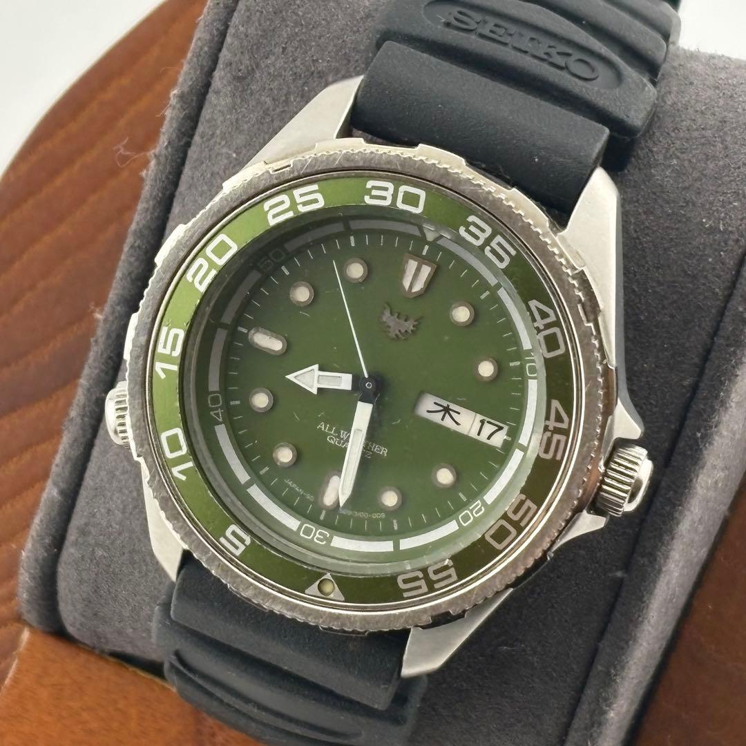 【希少】オリエント　オールウェザー　G589310-00 クォーツ　グリーン