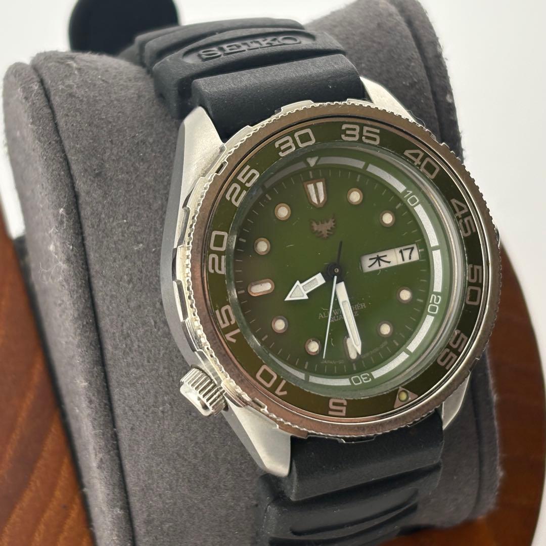 【希少】オリエント　オールウェザー　G589310-00 クォーツ　グリーン