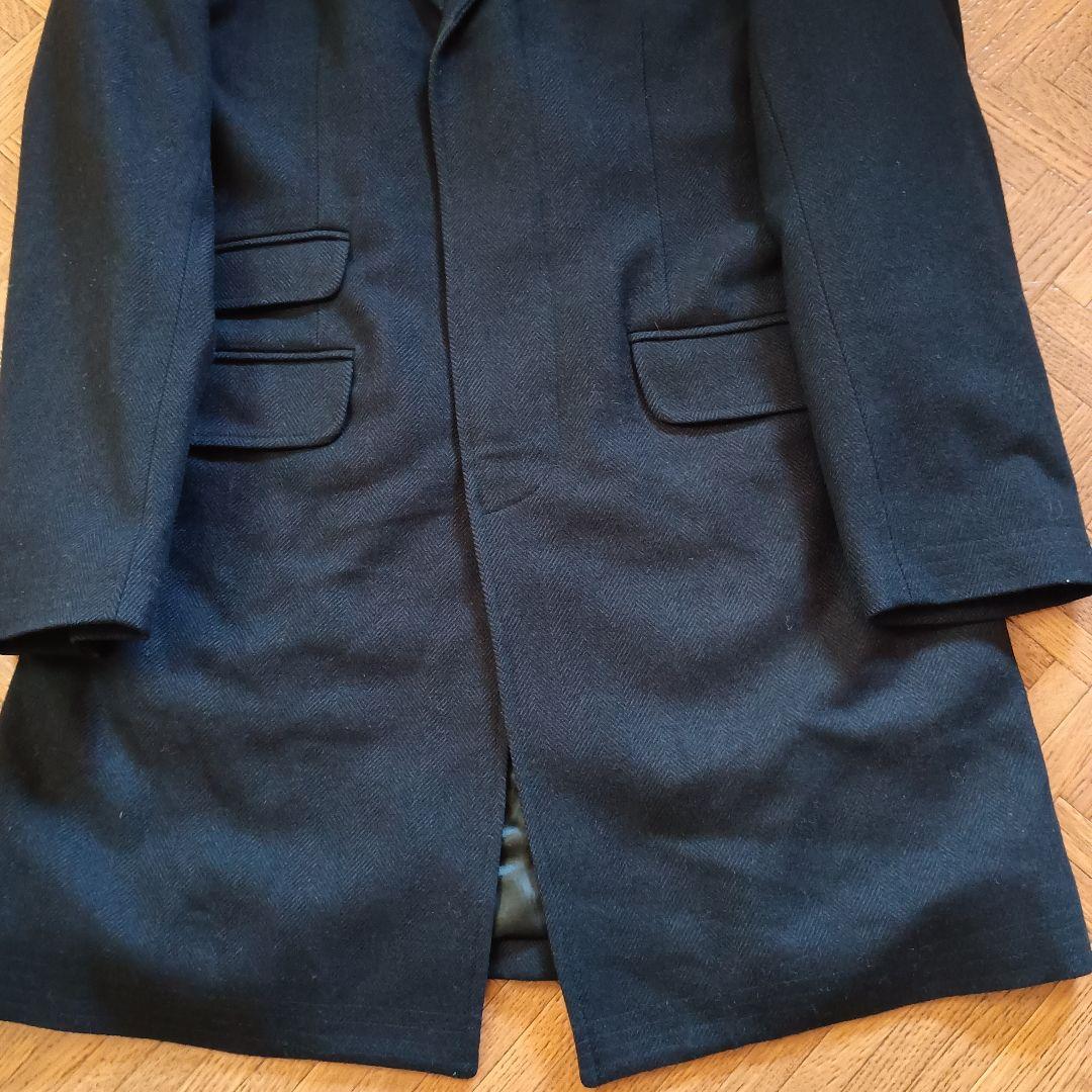 グレンフェル　チェスターコート　ネイビー　ウール　38 Mサイズ　イギリス製