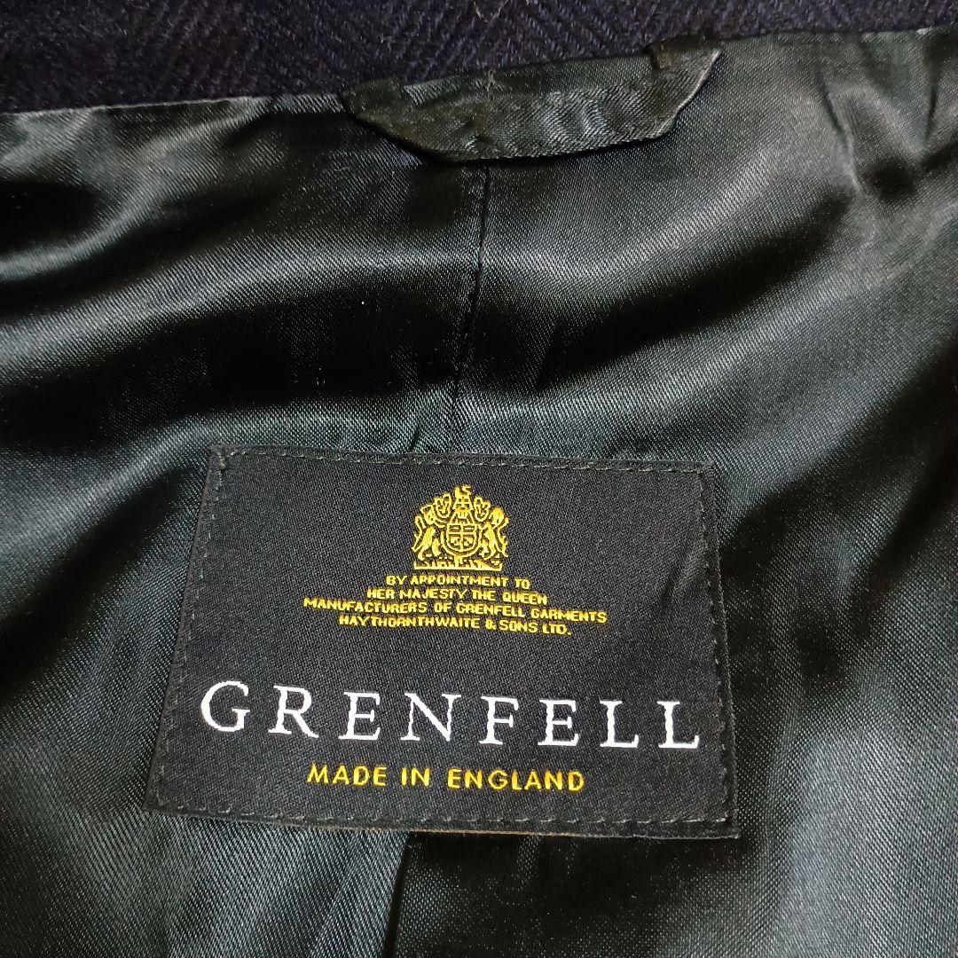 グレンフェル　チェスターコート　ネイビー　ウール　38 Mサイズ　イギリス製