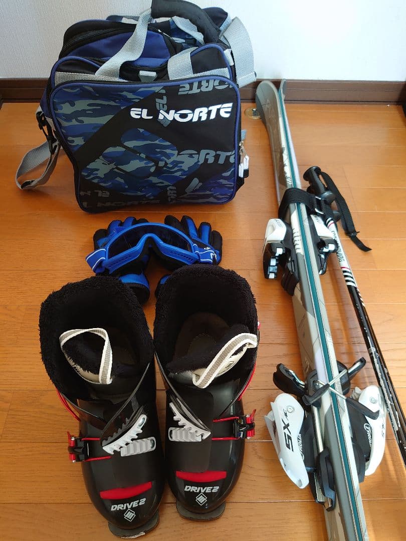 スキーセット・EL NORTEバッグ・靴・手袋・ゴーグル・板
