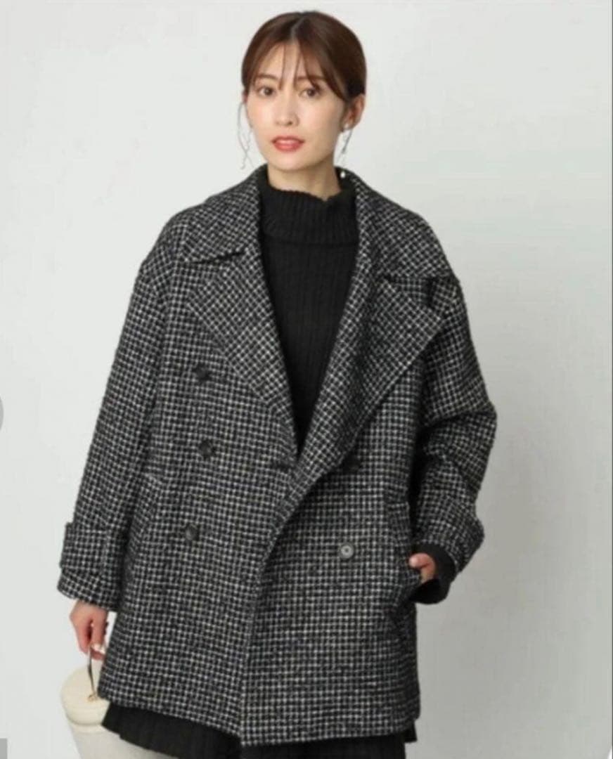 アプワイザーリッシェ ダブルボタンピーコート